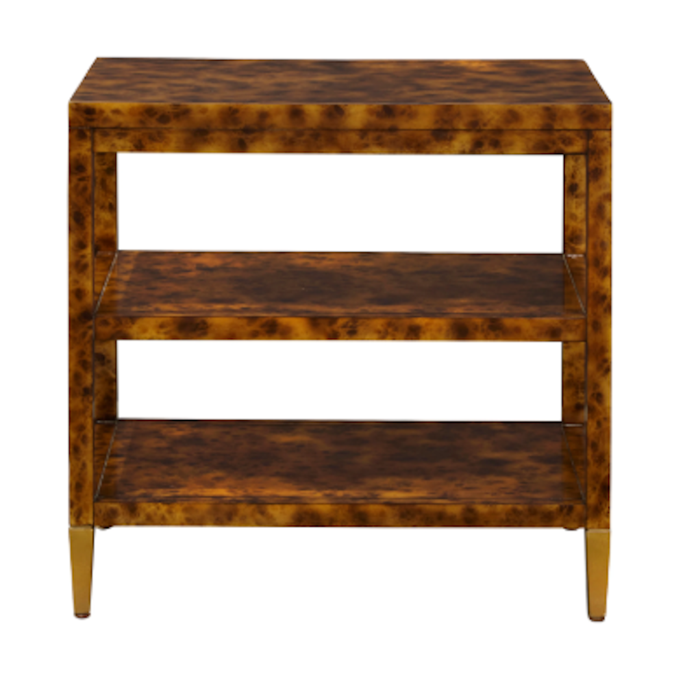 Tortoise Tier Side End Table