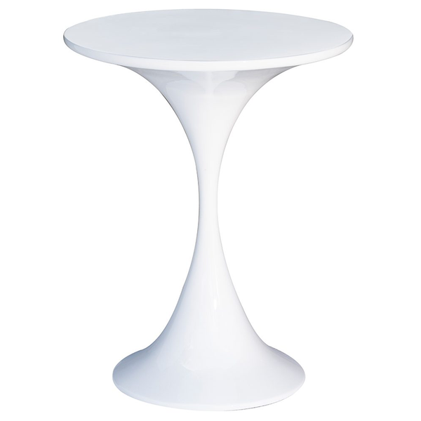 Tulip Accent Table White