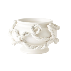 Twisted Vine Bowl-Matte White