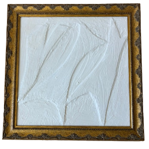 White Plaster Original Framed Art I