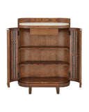 The Delphine Rattan Bar Cabinet