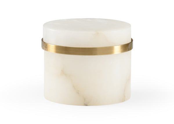 Marble Round Jewel Box