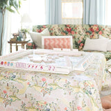 Scalloped Square Table Topper | Pink Pagoda