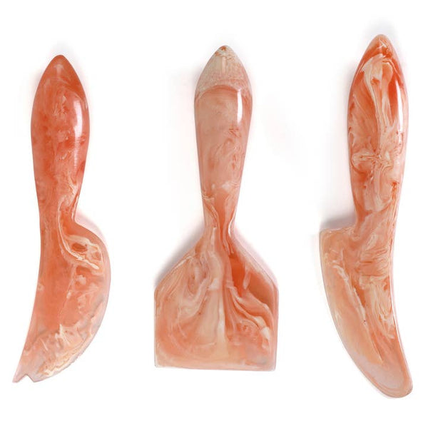 Resin Cheese Knife, Pink (Set of 3) - 6 Inches