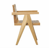 Pierre Jeanneret Inspired Indoor/Outdoor Dining Arm Chair