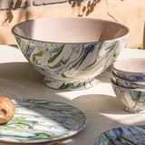 Marbled Ocean Serving Bowl