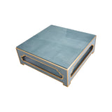 Blue Linen Coffee Tiered Coffee Table