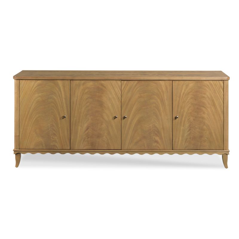 Scalloped Bottom Media Cabinet