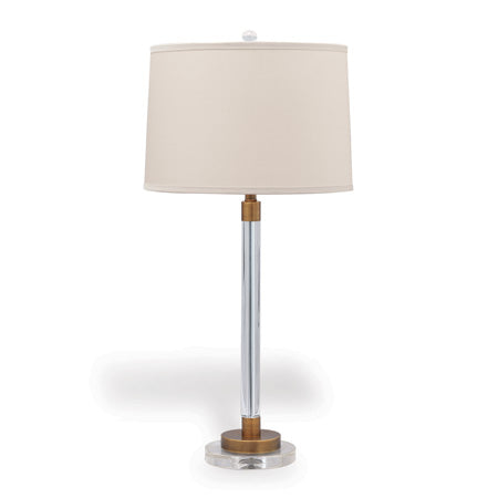 Crystal and Gold 34" Table Lamp