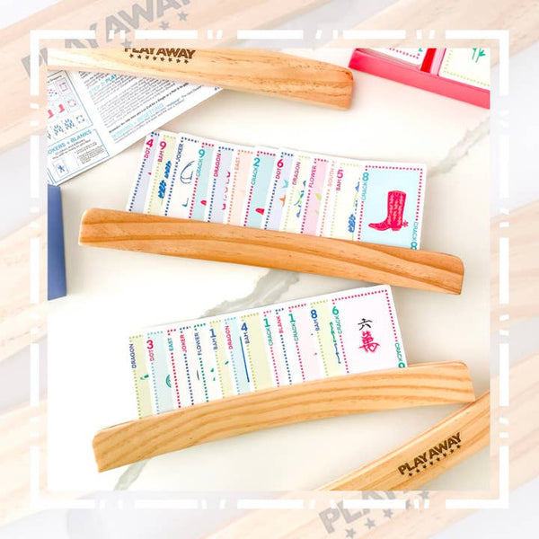 Wooden Card Rack - Set of 4 Playing Card Game Accessory