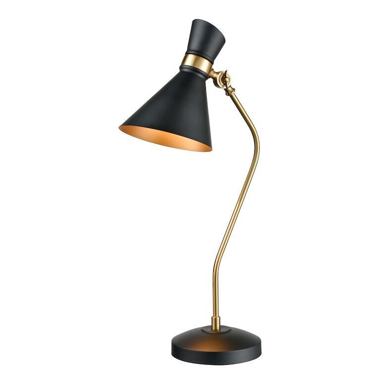Black Task Cone Table Lamp