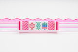 Crystal Prism Pink Mahjong with Bold Angles and Vibrant Vibes