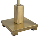 Brush Brass and Shade Buffet Lamp