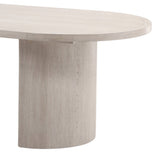 Whisper Grey Oval Dining Table