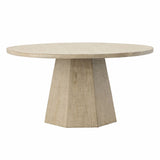Warm Finish 60" Round Dining Table