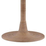 Travertine, Cane and Iron Dining Table 52" Round Only 1 Left