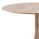 Travertine, Cane and Iron Dining Table 52" Round Only 1 Left