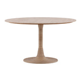 Travertine, Cane and Iron Dining Table 52" Round Only 1 Left