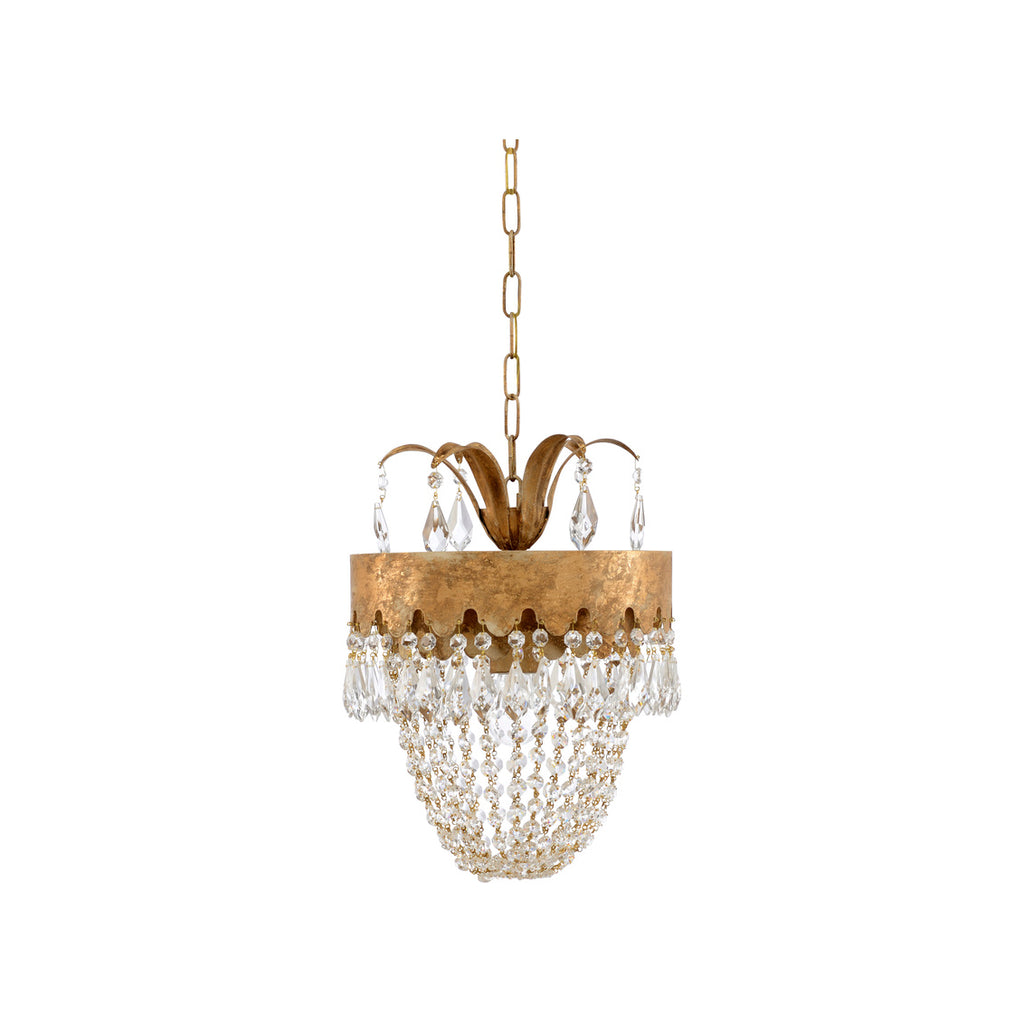 Venetian Gold and Crystal Pendant