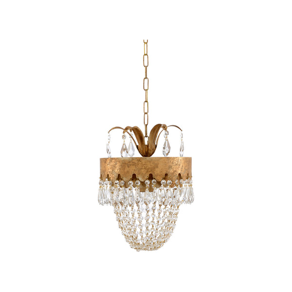 Venetian Gold and Crystal Pendant