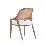 Lilac Mahogany Cane Back Chair