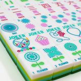 Crystal Confetti Lemon-Lime Mahjong with A Sprinkle of Color and Joy