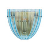 Aqua Blown Glass Sconce