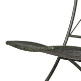 Stackable Garden Chair Metal & Teak