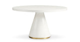 Terrazzo and Brass Round Dining Table