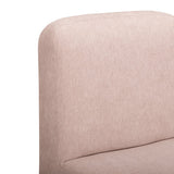 Light Pink Performance Chenille Arched Dining Chair