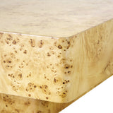 Square or Rectangle Large Burl Coffee Table