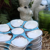Oyster Plate, Ceramic Round, Canary Yellow (Oyster Plate, Ceramic Round, Turquoise