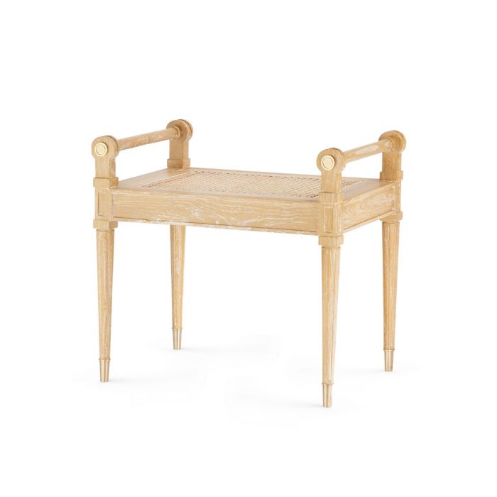 French Louis Bench, Natural, Driftwood, or Black