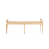 French Louis Bench, Natural Bench