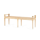 French Louis Bench, Natural Bench