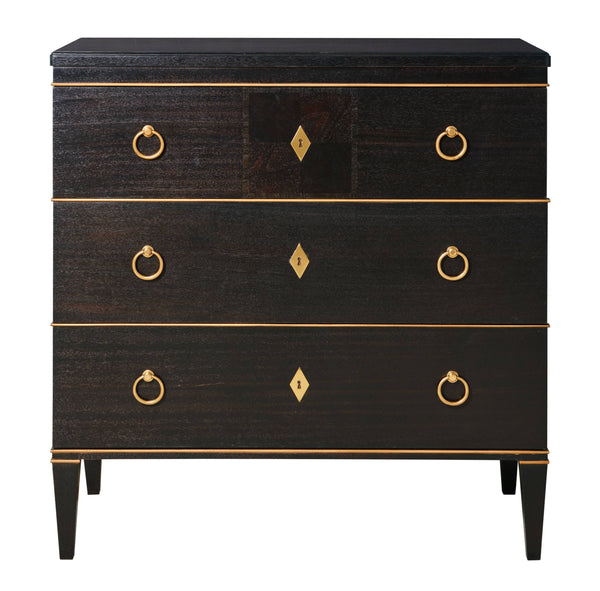 Biedermeier Chest, Antique Black