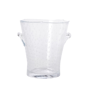 Champagne Seeded Clear Ice Bucket