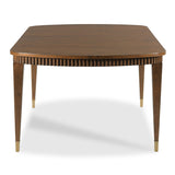 Neoclassical Style Walnut Extendable Table