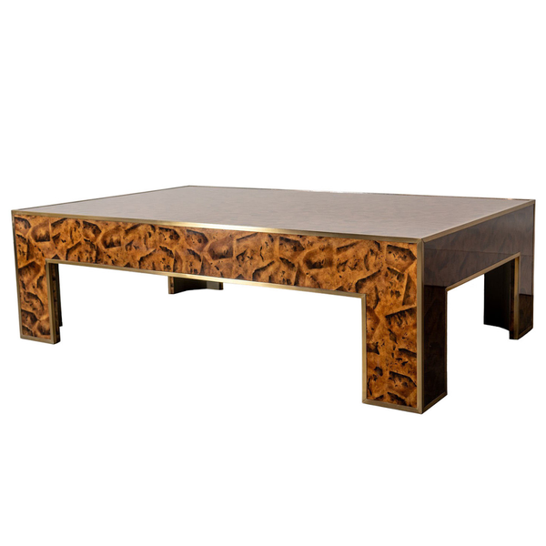 Collin Faux Toffee Penshell Coffee Table