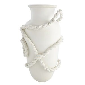 Twisted Amphora Vase-Matte White Pre Order May 2025