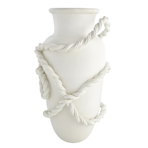 Twisted Amphora Vase-Matte White Pre Order May 24