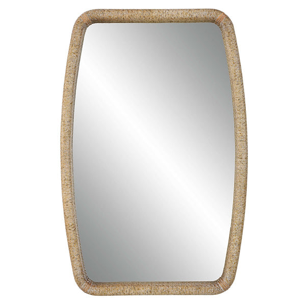 Woven Rattan Mirror