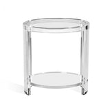 Acrylic Oval Side Table