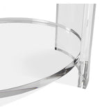 Acrylic Oval Side Table