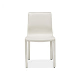 Jada White Leather Dining Chair
