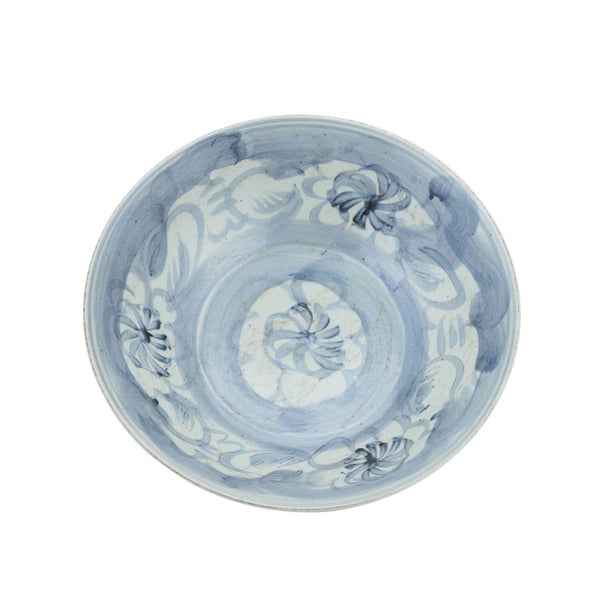 Blue And White Porcelain Silla Sea Grass Large Plate