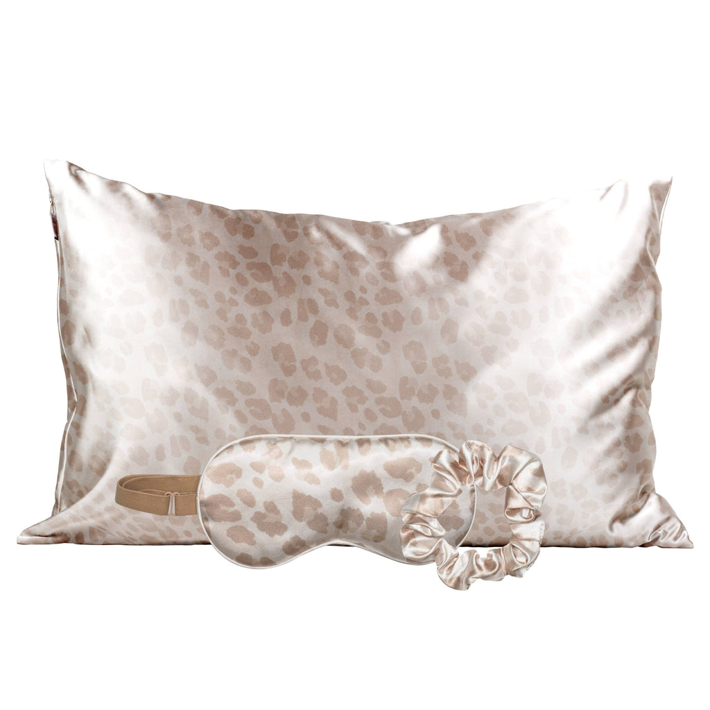 Satin Sleep Set - Leopard by Kitsch