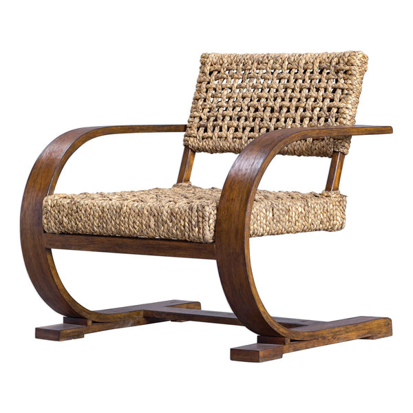 Woven Curved Occasional Chair
