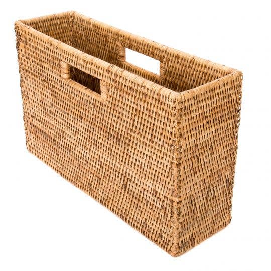 Rattan Magazine Basket 3 color choices