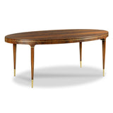 French Wood Oval Extending Dining Table
